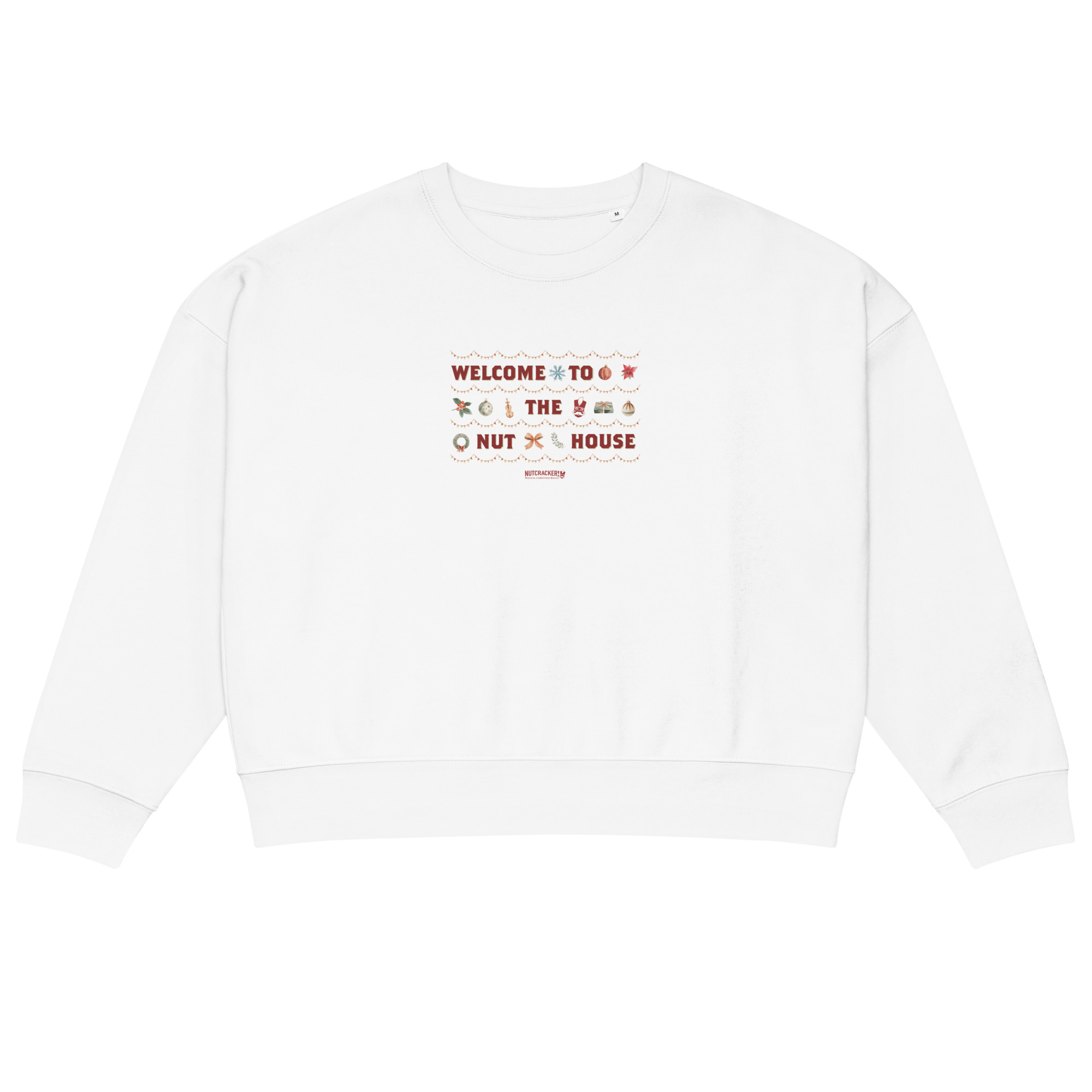 Nutcracker! Magical Christmas Ballet – Nut House Collection - Women’s Organic Crew Neck Sweatshirt copy - Image 6