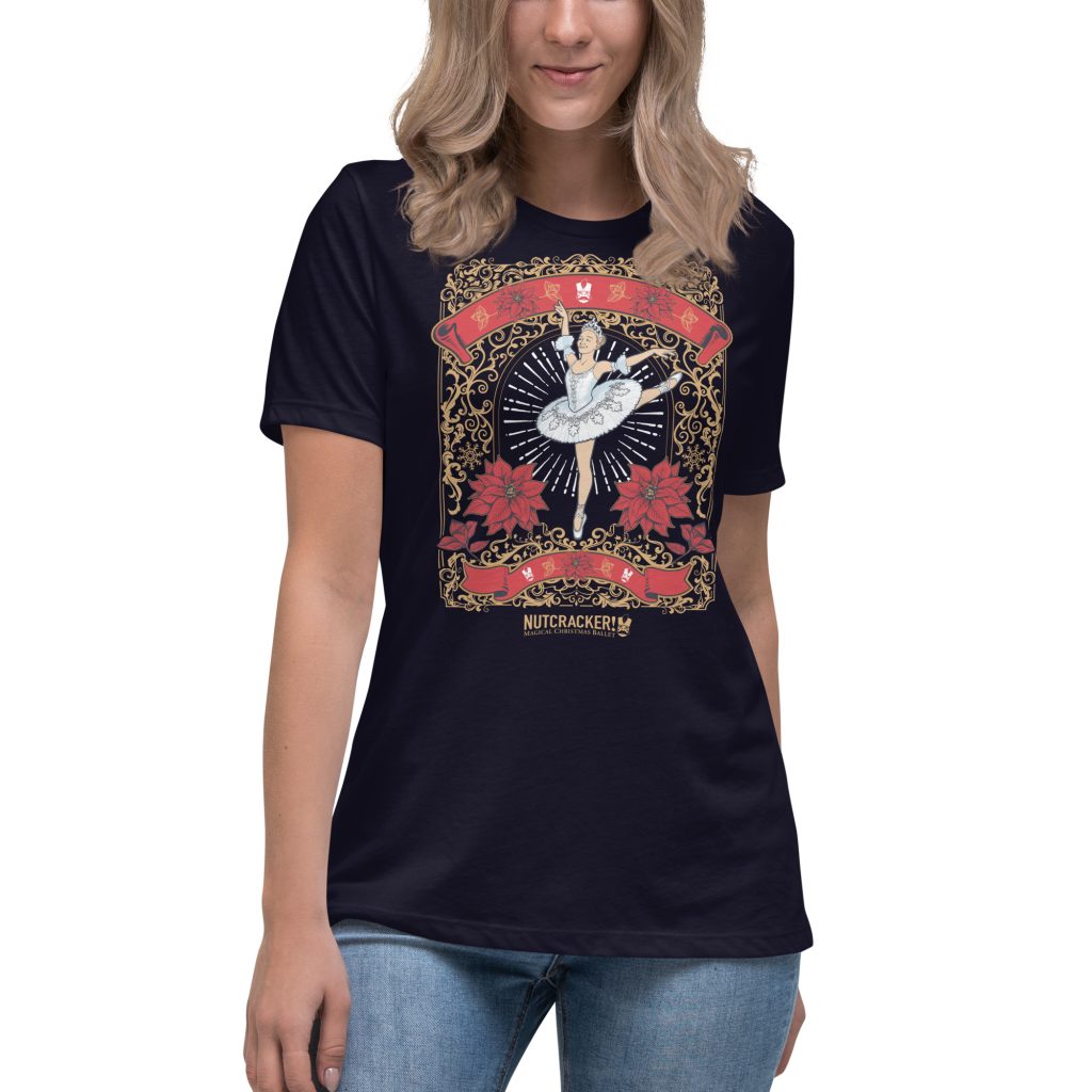 Nutcracker! Magical Christmas Ballet - Art Deco Collection - Women's relaxed T-Shirt