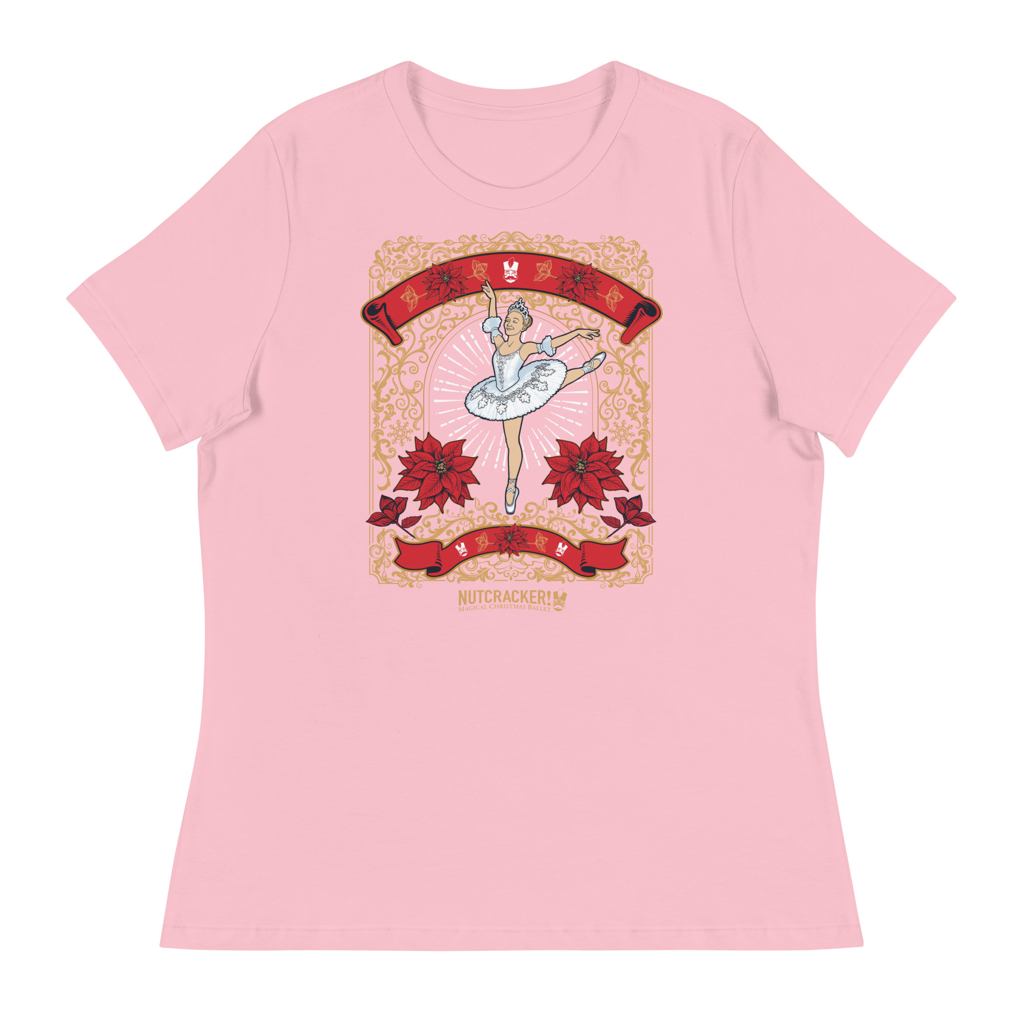 Nutcracker! Magical Christmas Ballet - Art Deco Collection - Women's relaxed T-Shirt - Image 9