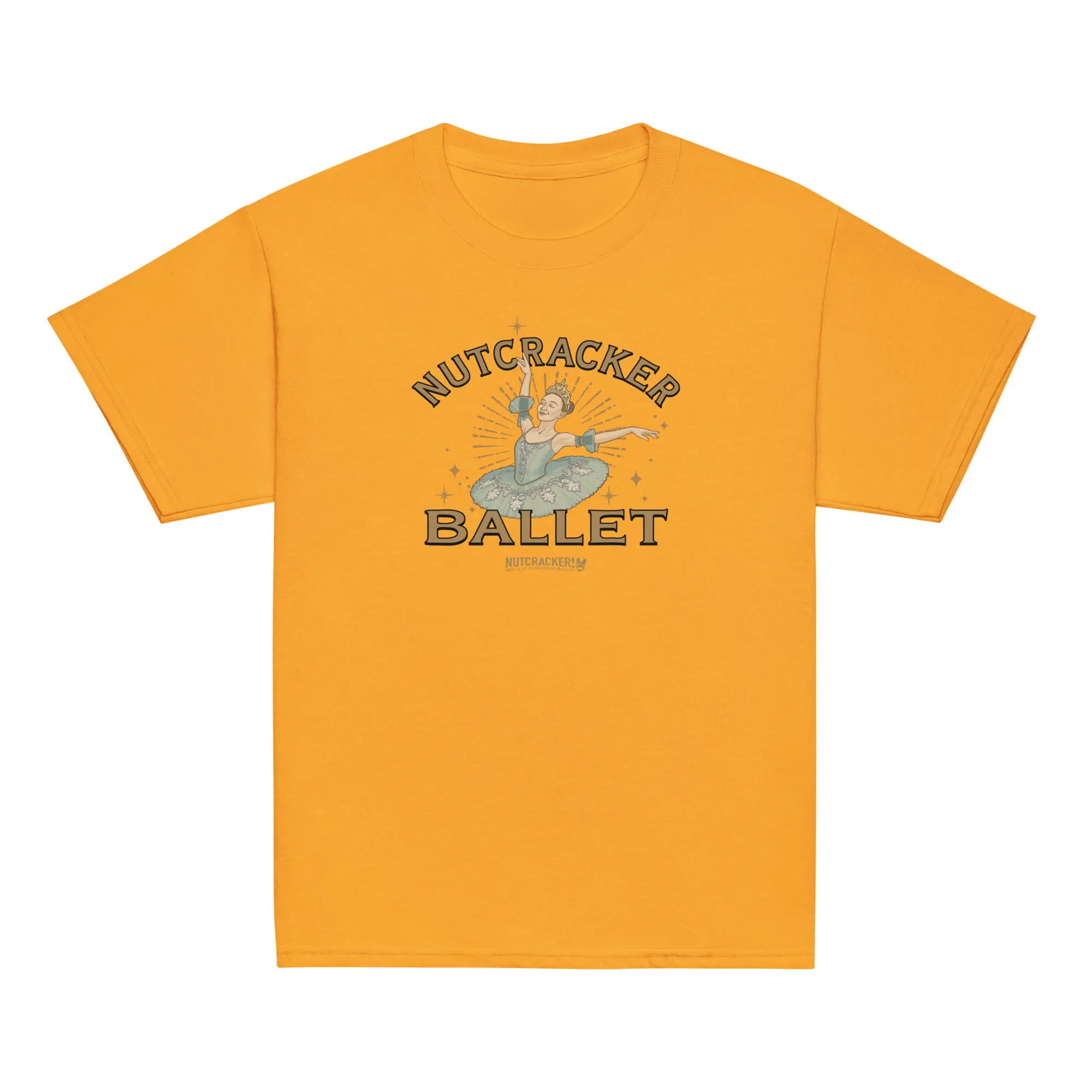 Nutcracker! Magical Christmas Ballet - Art Deco Collection - Youth Classic Tee - Image 4