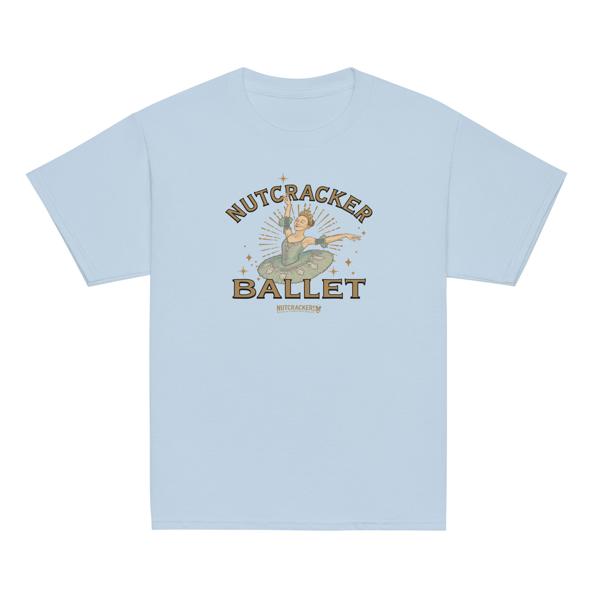 Nutcracker! Magical Christmas Ballet - Art Deco Collection - Youth Classic Tee - Image 13