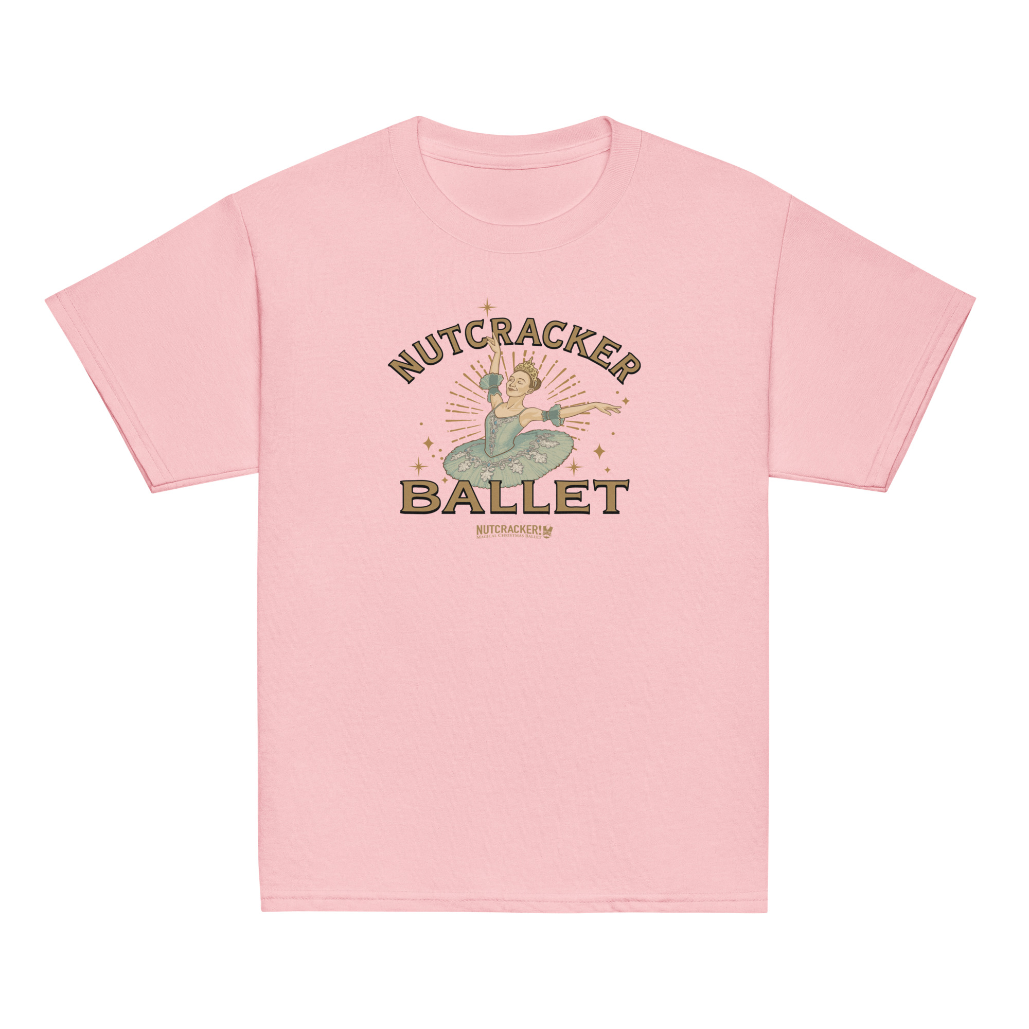 Nutcracker! Magical Christmas Ballet - Art Deco Collection - Youth Classic Tee - Image 12