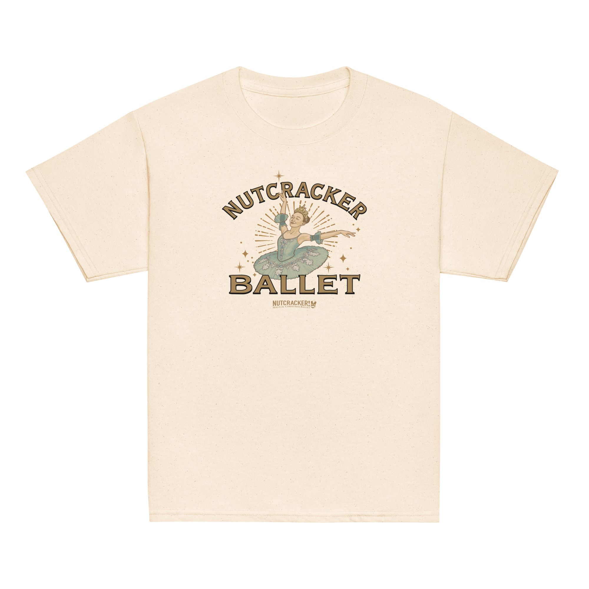 Nutcracker! Magical Christmas Ballet - Art Deco Collection - Youth Classic Tee - Image 5