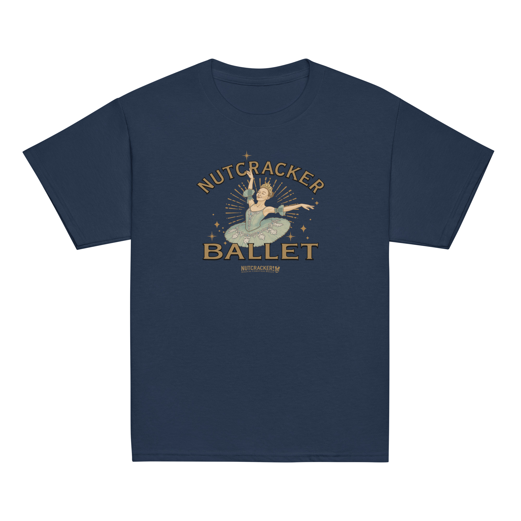 Nutcracker! Magical Christmas Ballet - Art Deco Collection - Youth Classic Tee - Image 6