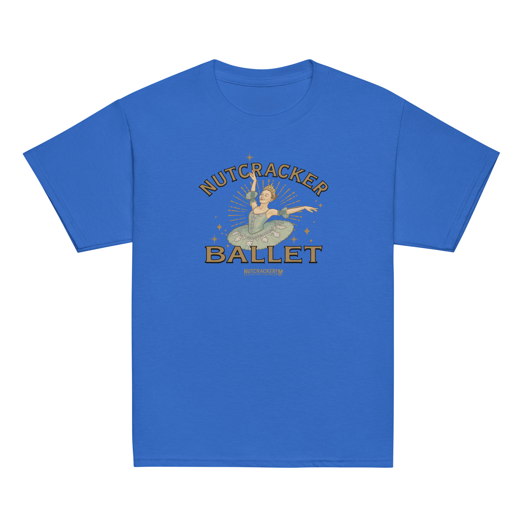 Nutcracker! Magical Christmas Ballet - Art Deco Collection - Youth Classic Tee - Image 8