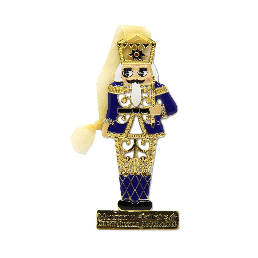 Moscow Ballet's Great Russian Nutcracker – Ornament -Blue Pewter Nutcracker Soldier