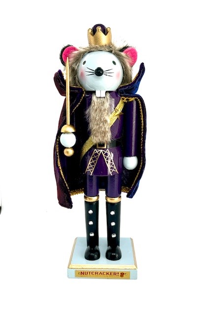 NUTCRACKER! MAGICAL CHRISTMAS BALLET - 2024 CLASSIC RAT KING WOODEN NUTCRACKER (12 Inches) - Image 2